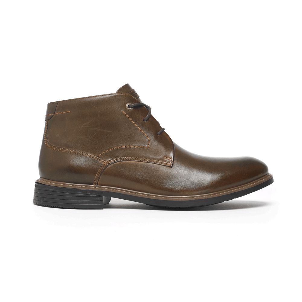 Rockport Classic Break - Mens Chukka Boots - Dark Brown - NZ (VHO-587926)